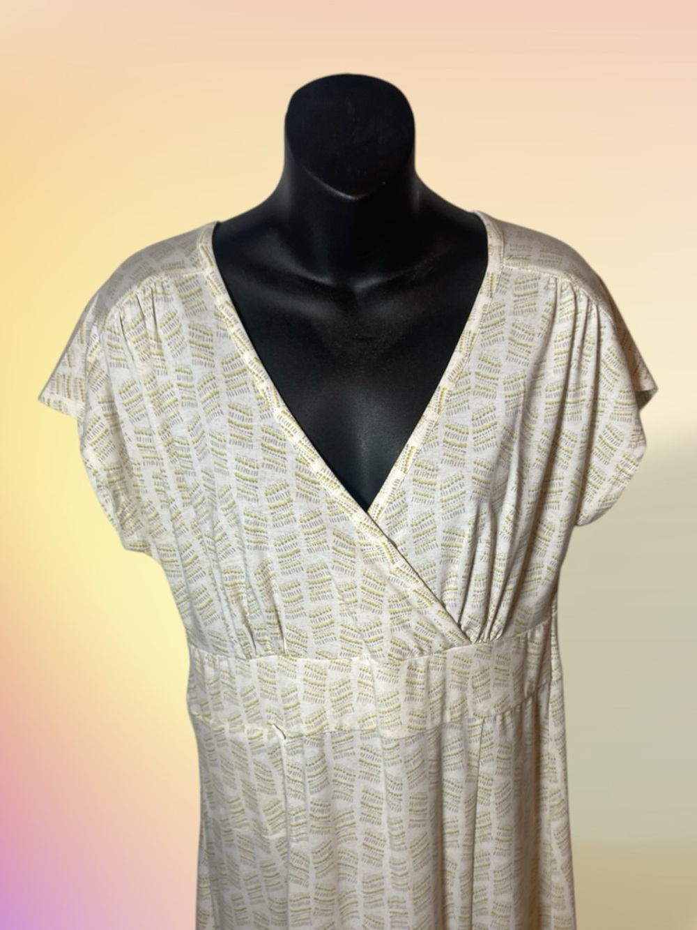 Royal Robbins Essential Tencel Dash Dress Cream Tan Yellow Size Medium - Picture 5 of 15